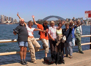 Reiseteilnehmer in Sydney