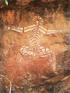 Aboriginal Art am Nourlangie Rock